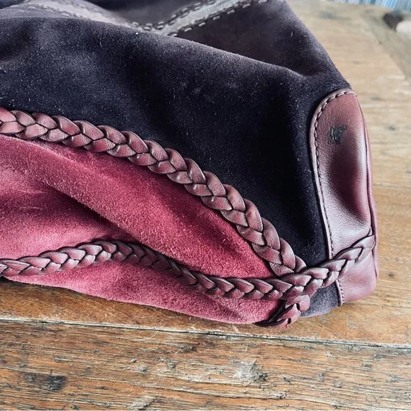 Lockheart Large Floral Suede Shoulder Bag - Picture 10 of 14